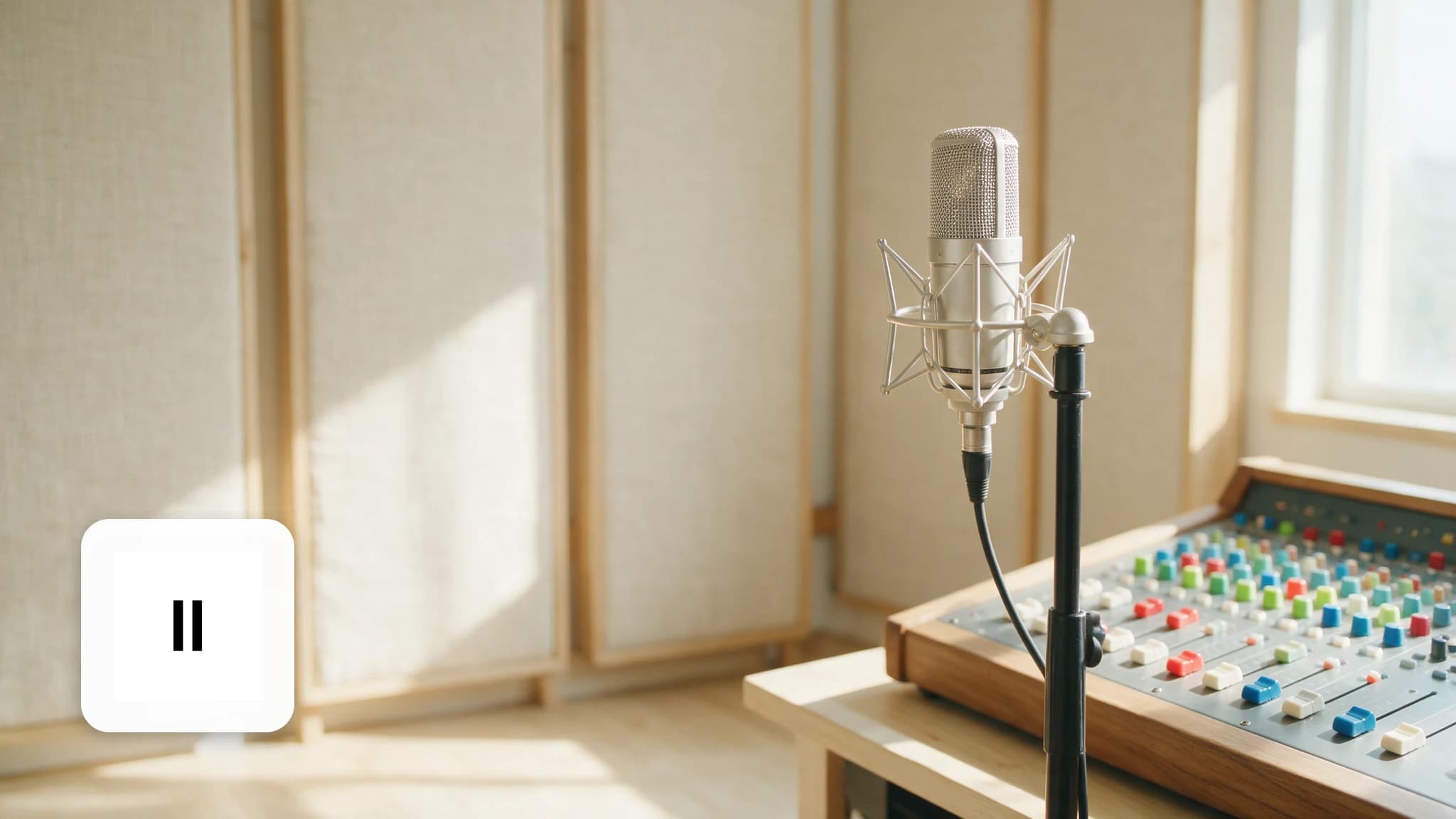 Cinematic AI audio production illustration for: AI Music Copyright: What Creators Can Actually Use in 2026