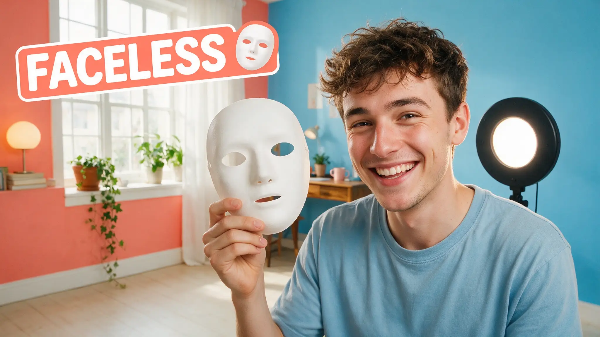 Cinematic AI video production illustration for: Faceless YouTube Channel with AI (2026): Full Stack & Costs