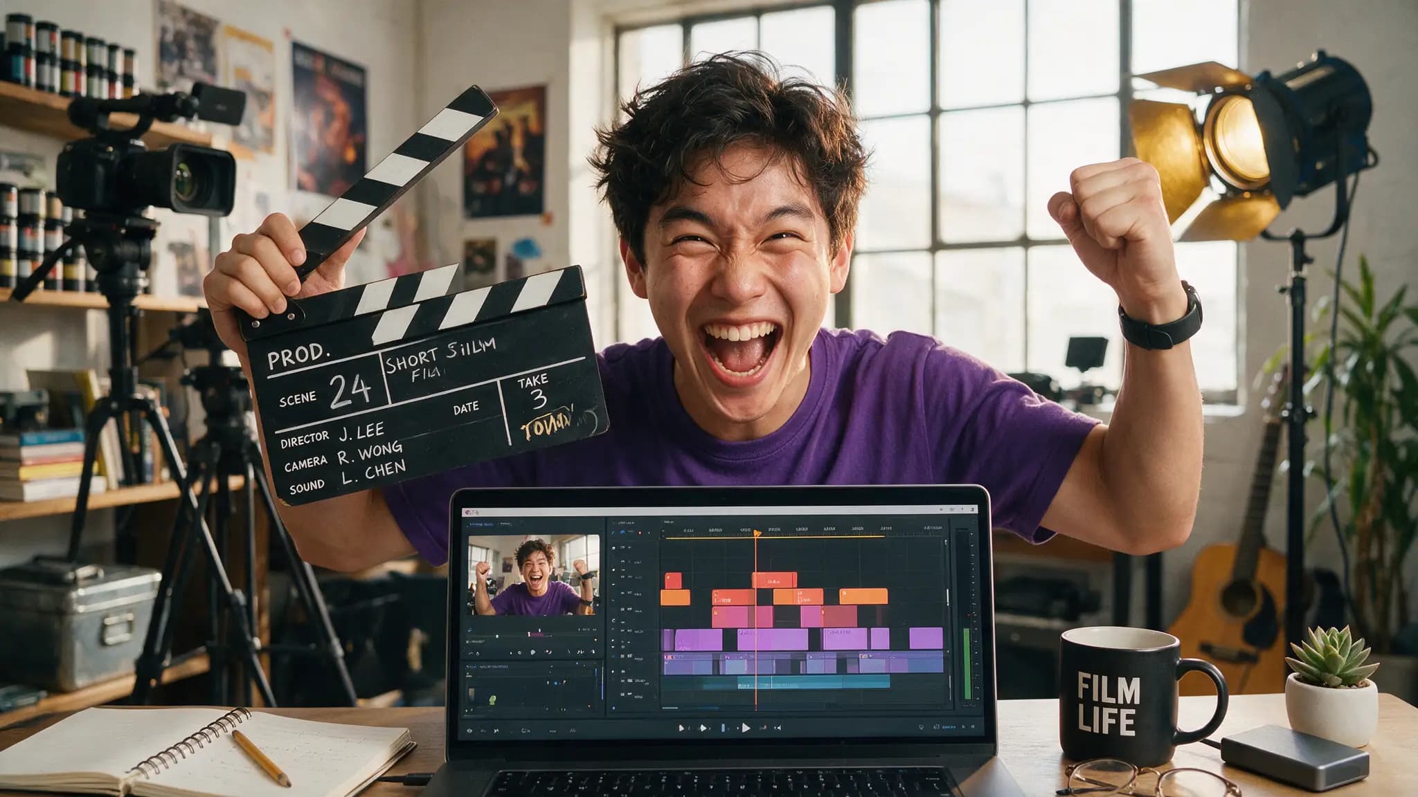 Cinematic AI video production illustration for: Higgsfield's $1M Film Festival: How to Actually Enter (2026)