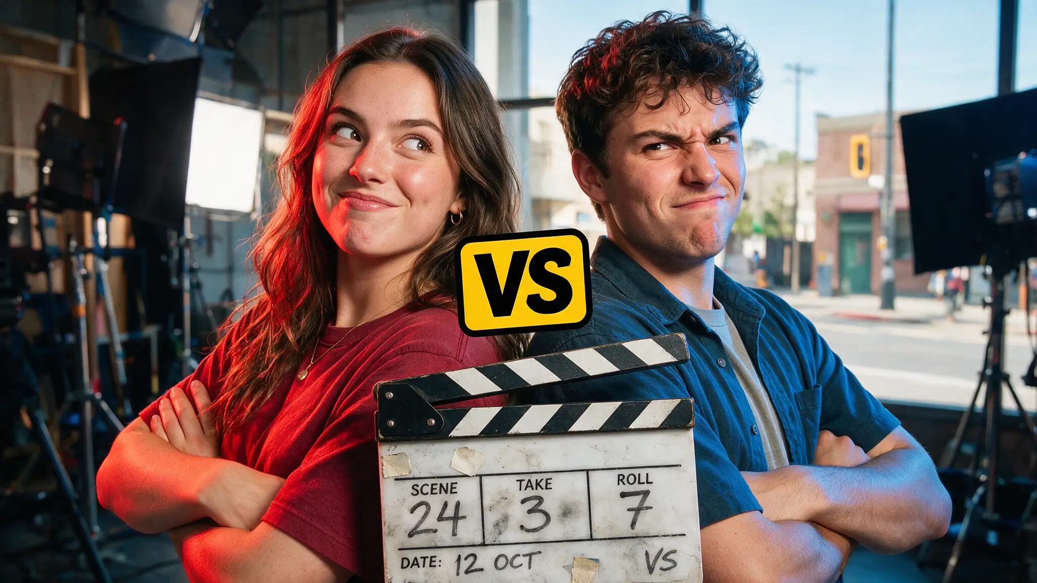 Cinematic AI video production illustration for: Kling 3.0 vs Seedance 2.5: Which AI Video Model Wins in 2026?