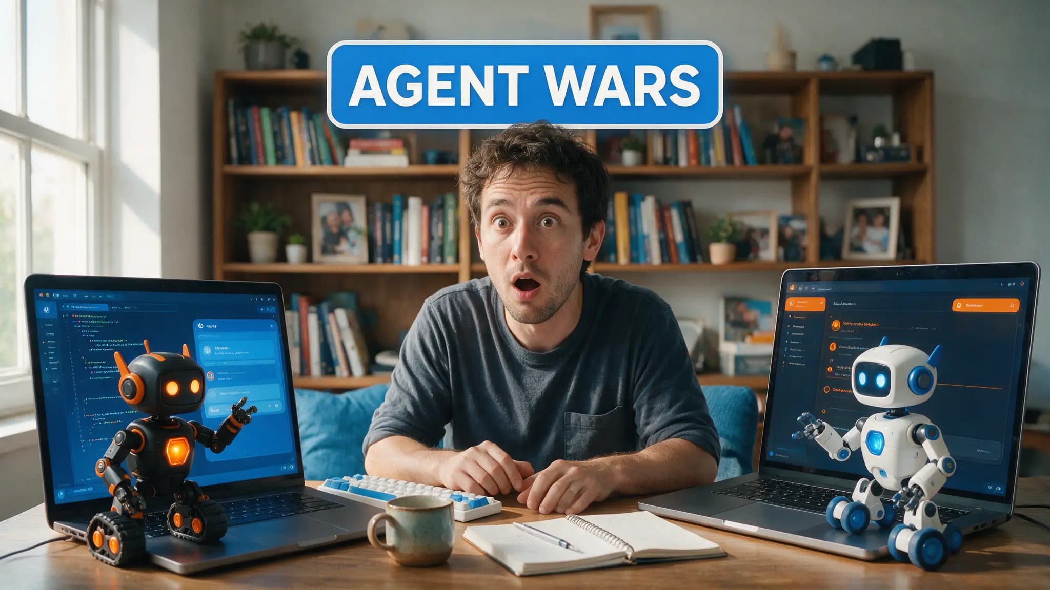Cinematic local AI hardware illustration for: LM Studio Bionic vs Ollama: Agent App or DIY Local Stack?