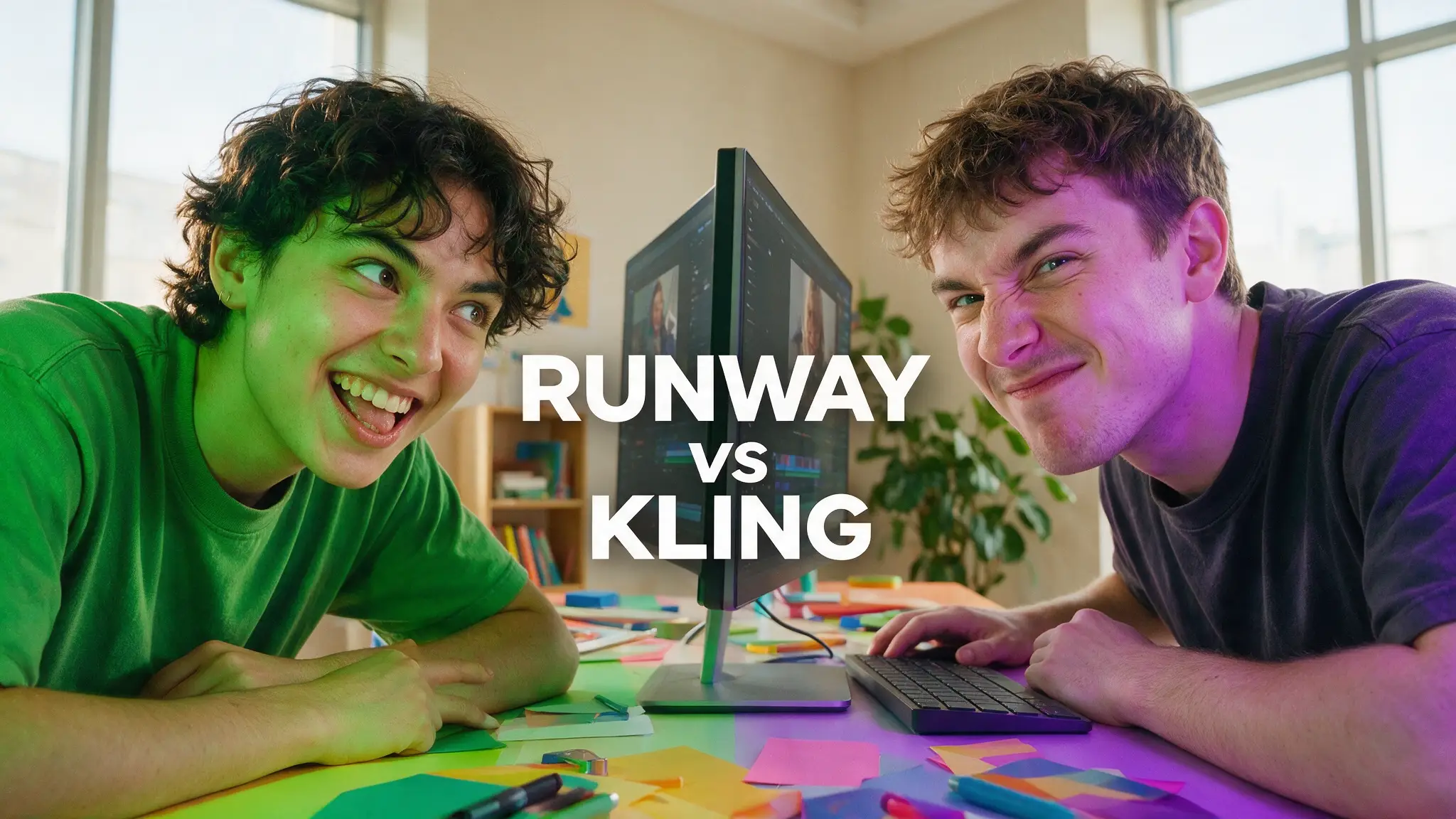 Cinematic AI video production illustration for: Runway vs Kling (2026): Pro Toolkit or Motion Master, Tested