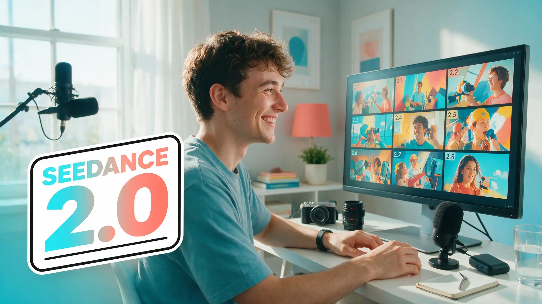 Cinematic AI video production illustration for: Seedance 2.0 Guide (2026): Settings, Prompts & Workflow