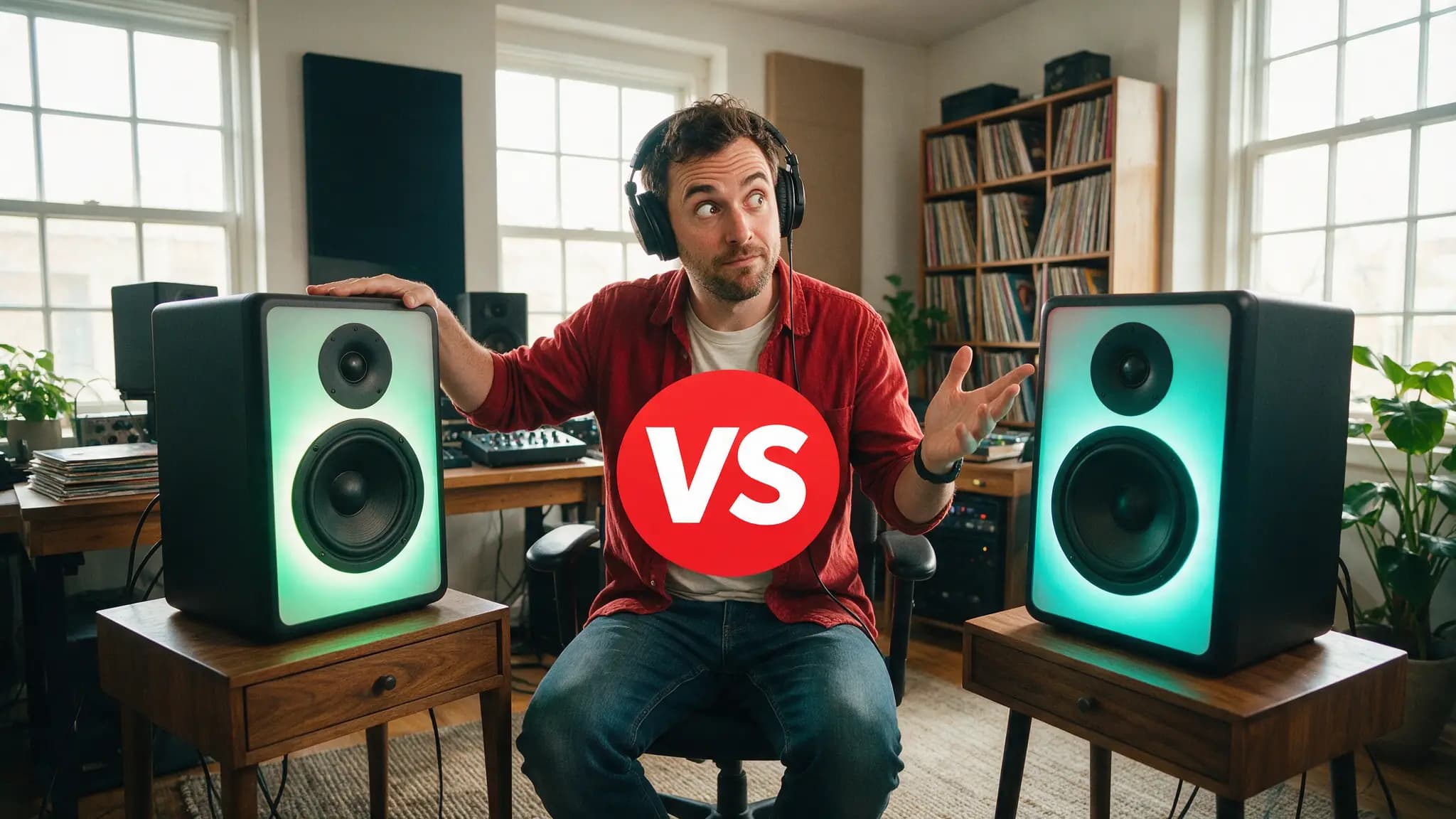 Cinematic AI audio production illustration for: Suno vs ElevenLabs Music: Which One Should You Pay For?