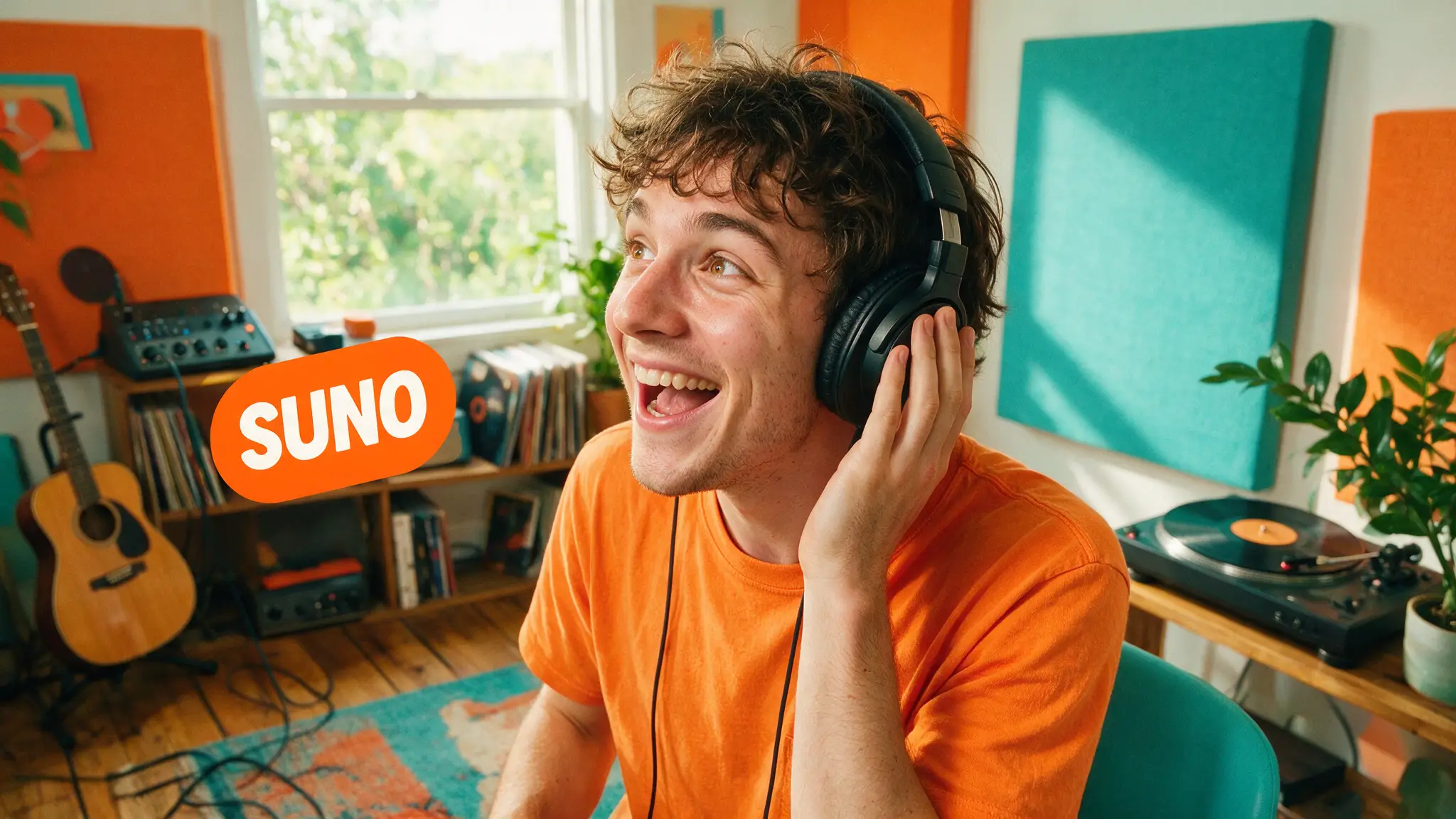 Cinematic AI audio production illustration for: Suno โ Tool Hub: Facts, Best Tutorials & Our Verdict