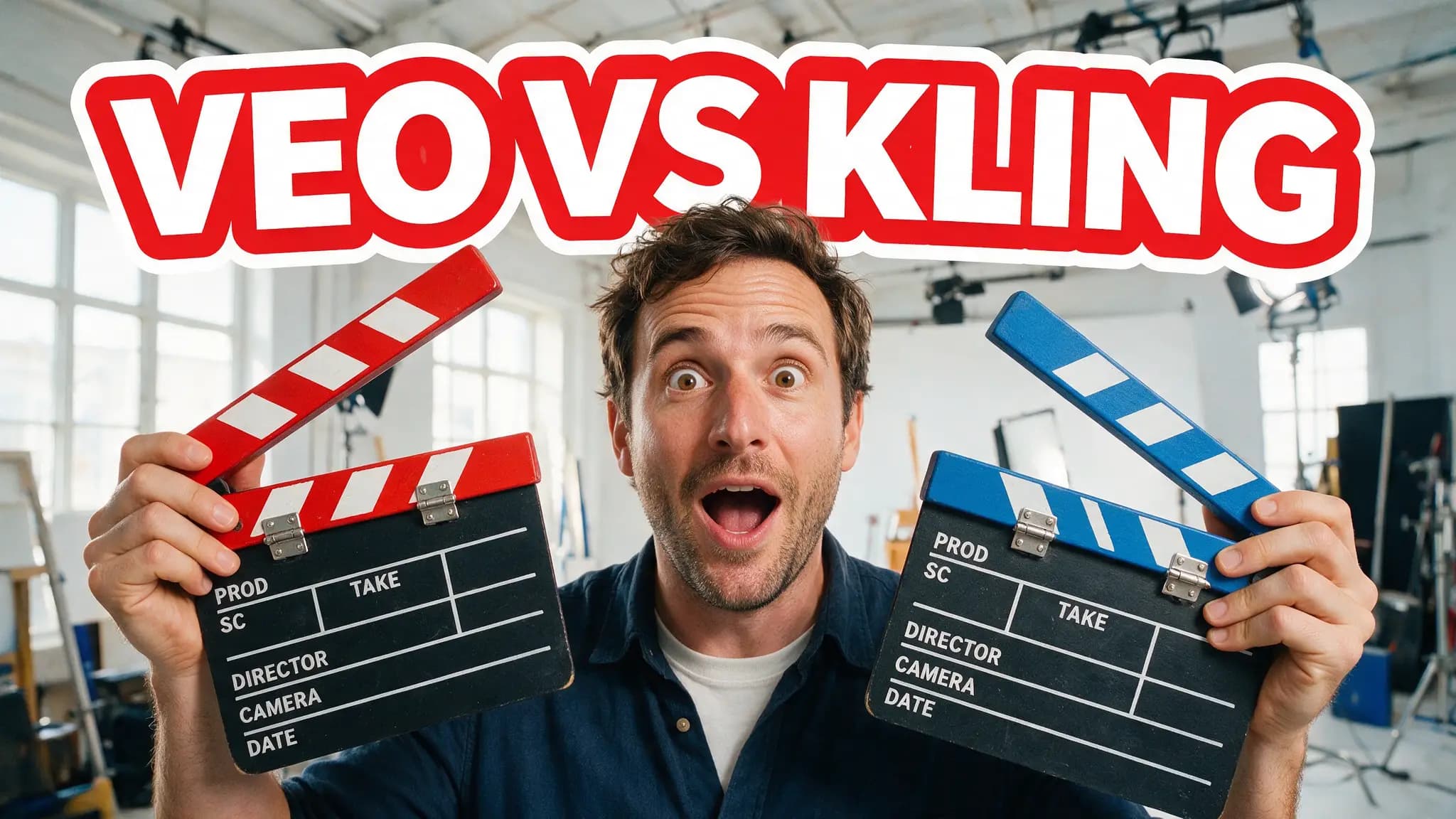 Cinematic AI video production illustration for: Veo 3.1 vs Kling 2.6 (2026): Cinema Camera or Motion Control?