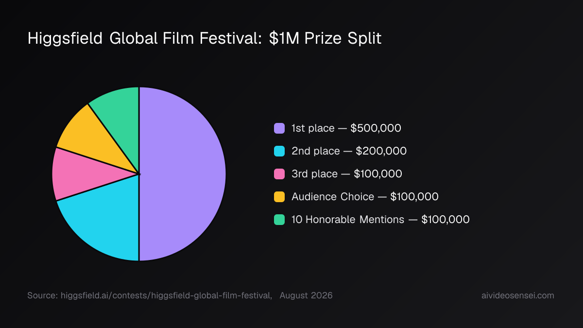 Higgsfield Global Film Festival prize breakdown